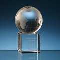 globe crystal trophy awards
