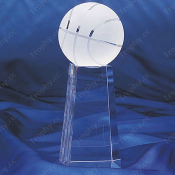 crystal basketball paperweights