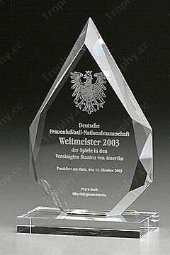 laser engraved peak crystal awards