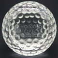 optischen Kristall mit golfball Schneiden Bereich gravierten