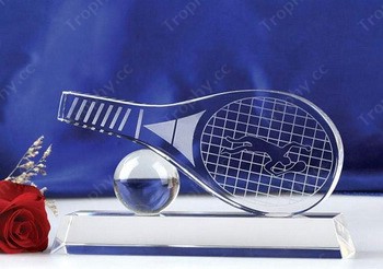 Kristallglas Tennis Pokal
