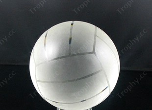 Kristallglas-Volleyball