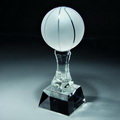 basketball crystal glass trophy award