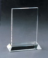 blank crystal frame award
