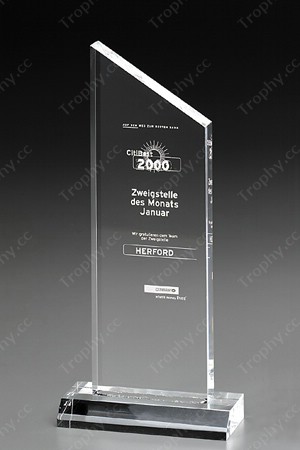 crystal award plaque bevelled glass frame