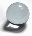 transparent quarz crystal ball