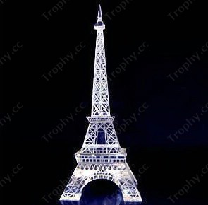 crystal eiffel tower model