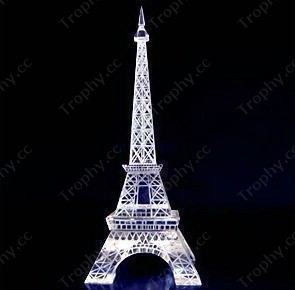 crystal eiffel tower model