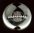 optic crystal dome paper weight
