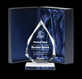 crystal trophy award box
