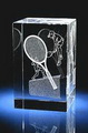3d laser etched tennis crystal gifts